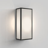 Astro Messina 160 Frosted II Textured Black Outdoor Wall Light