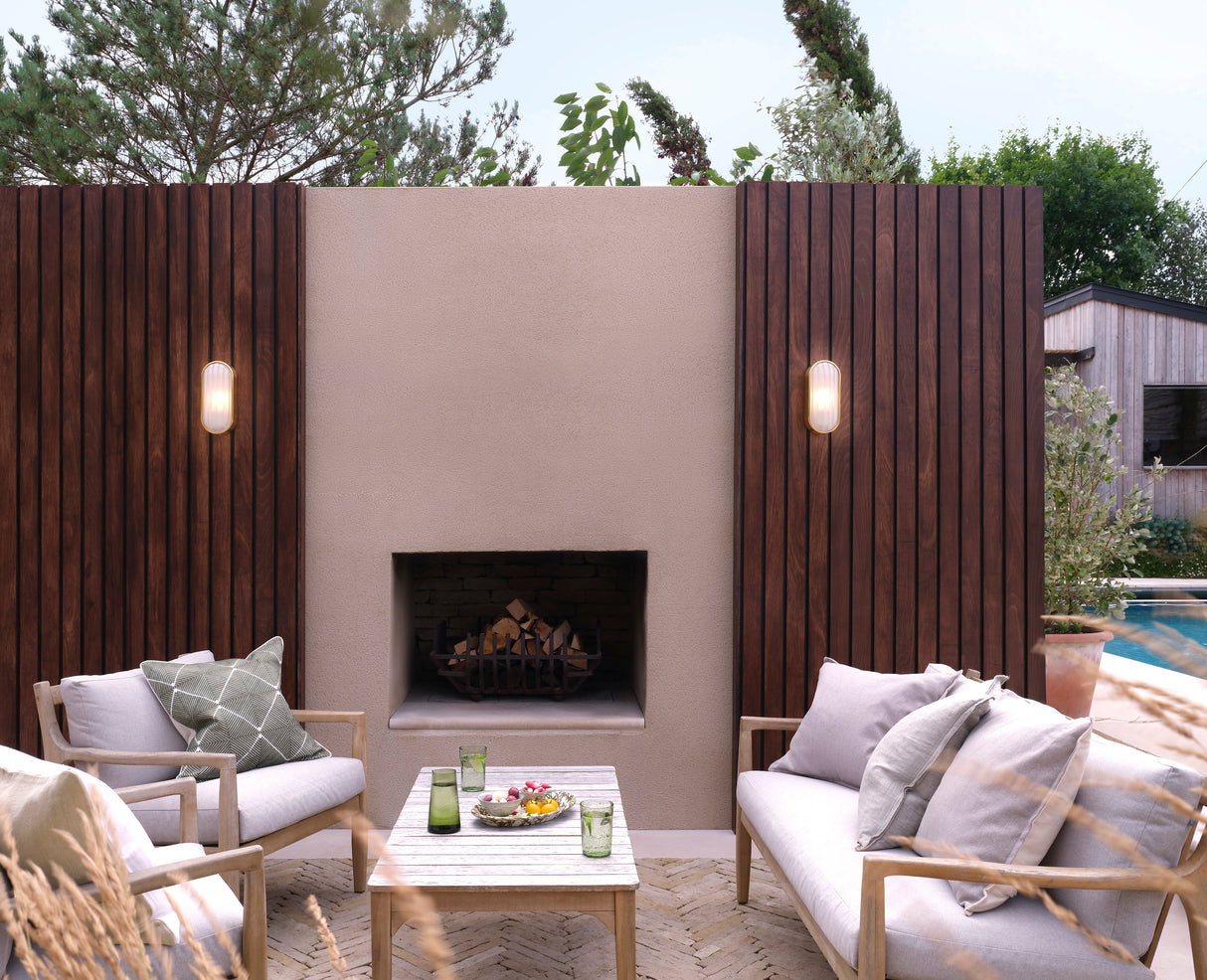 Astro Montreal Oval PVD Brushed Brass Coastal Wall Light