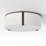 Astro Salina 400 Interior Ceiling Light White Fabric/Bronze