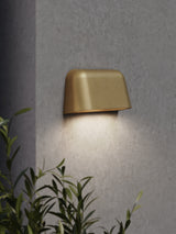 Astro Mast Twin Antique Brass Outdoor Wall Light