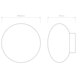 Astro Zeppo Wall Matt Black Bathroom Wall Light