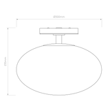 Astro Zeppo Ceiling Polished Chrome Bathroom Ceiling Light