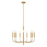 Feiss Brianna 9 Light Chandelier Brass