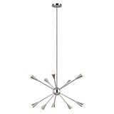 Feiss Jax 10 Light Chandelier Silver