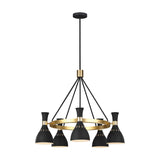 Feiss Joan 5 Light Chandelier Black