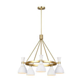 Feiss Joan 5 Light Chandelier White