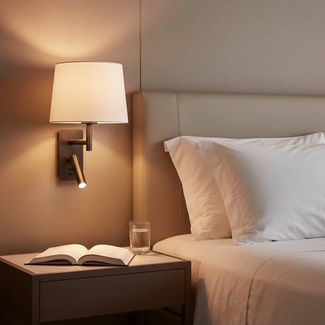 Franklite Christie Bedside Wall Light - Luxury Bedroom