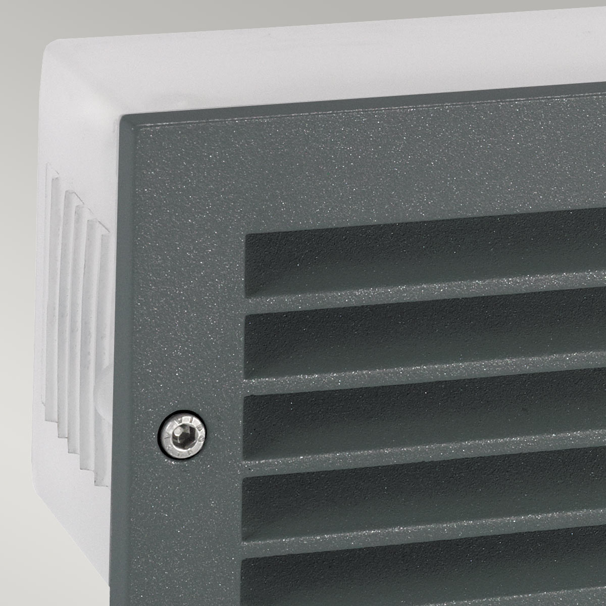 Norlys Grimstad LED Recessed Louvre Wall Light Graphite