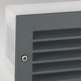 Norlys Grimstad LED Recessed Louvre Wall Light Graphite