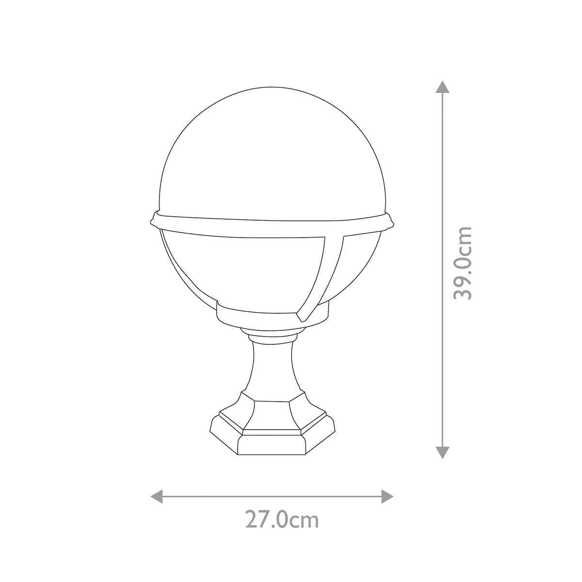 Elstead Glenbeigh 1 Light Pedestal/Porch Lantern