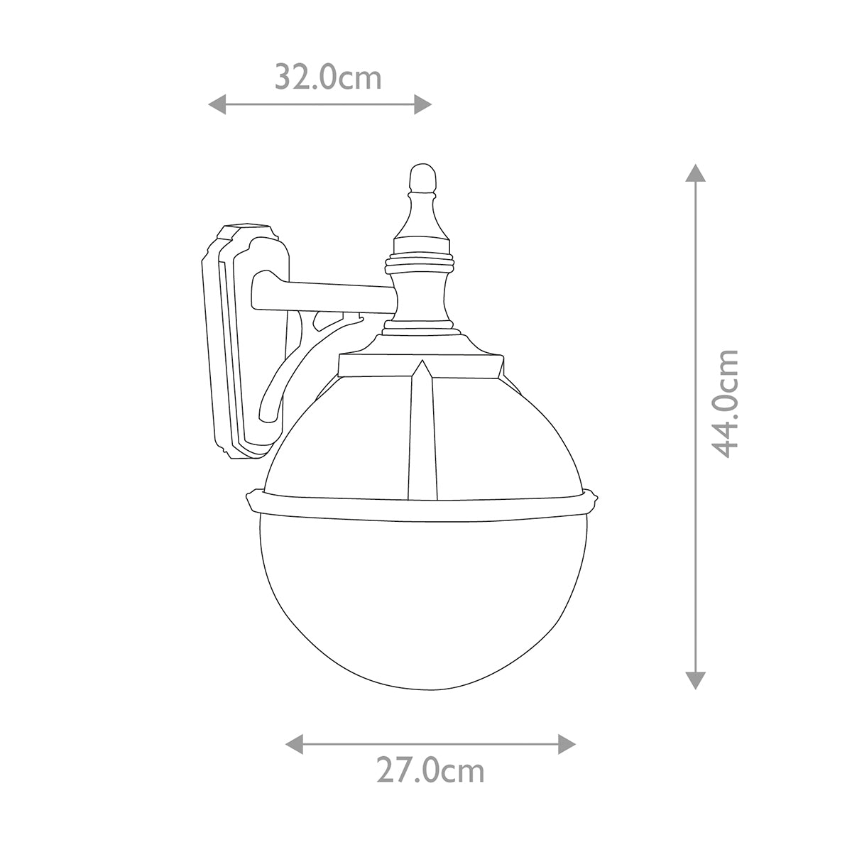 Elstead Glenbeigh 1 Light Wall Lantern