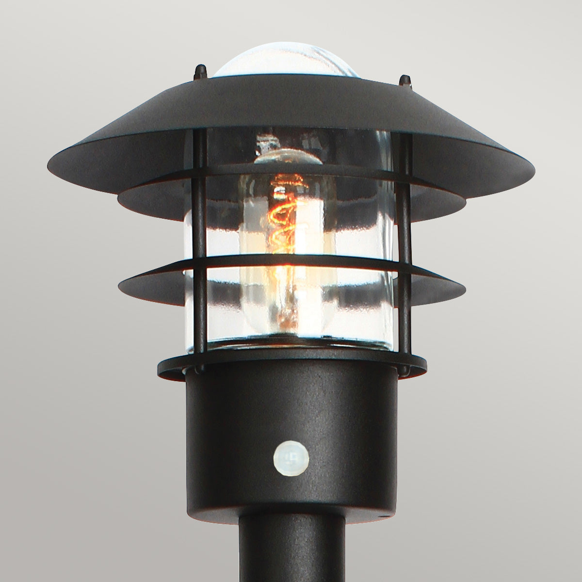 Elstead Helsingor 1 Light Bollard Lantern with PIR