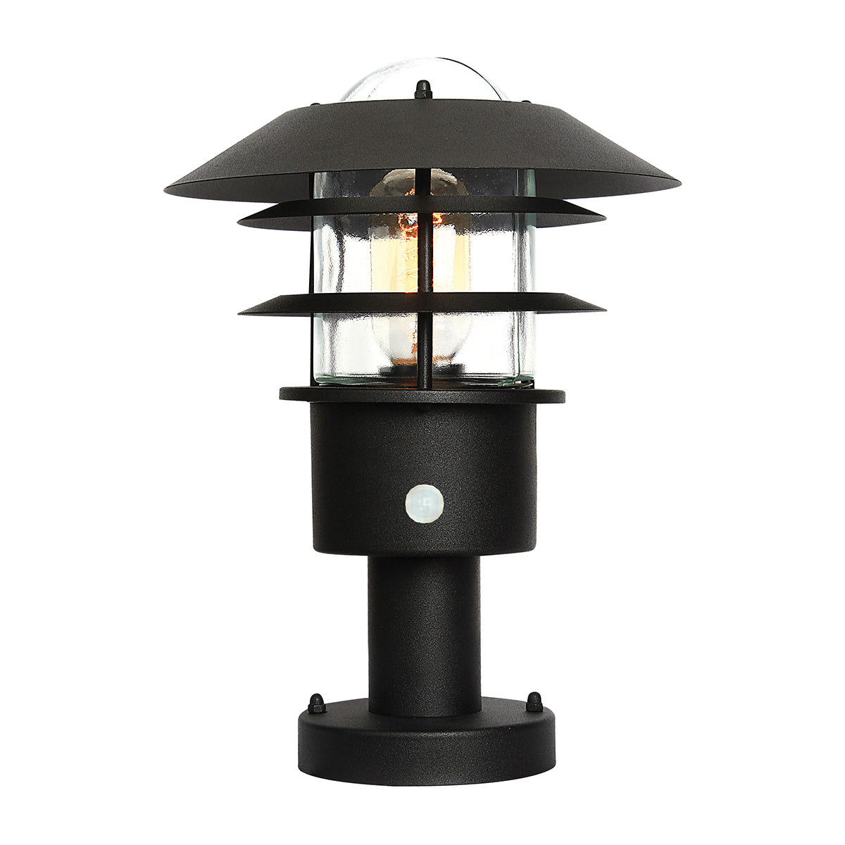 Elstead Helsingor 1 Light PIR Pedestal Lantern