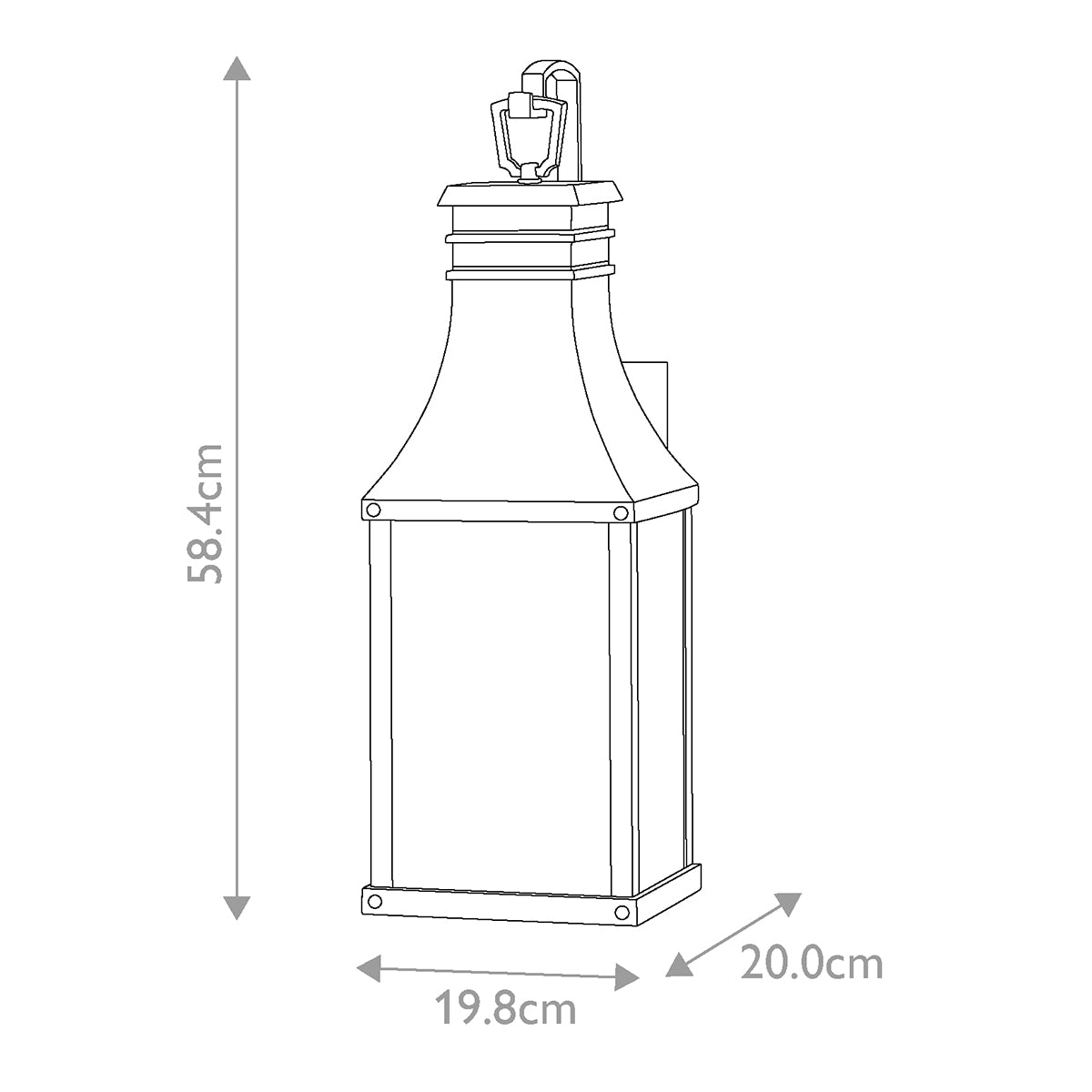 Hinkley Beacon Hill 2lt Medium Wall Lantern