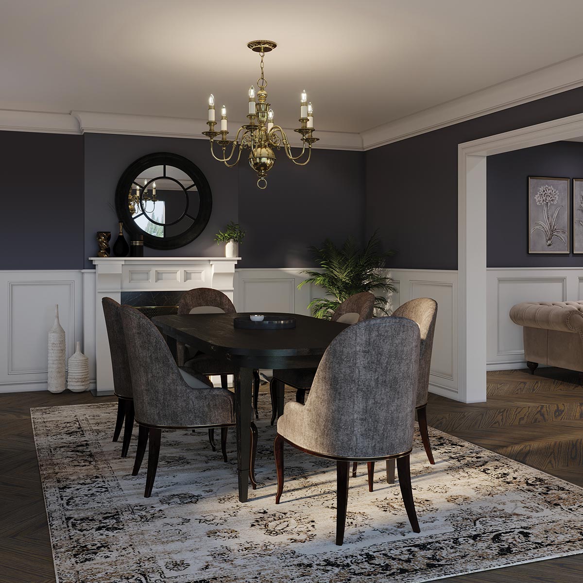 Hinkley Cambridge 6 Light Chandelier