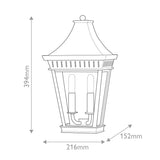 Hinkley Chapel Hill Outdoor Half Wall Lantern