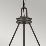 Hinkley Collier 5 lt Chandelier with clear Seeded glass on arms and off-white centre glass