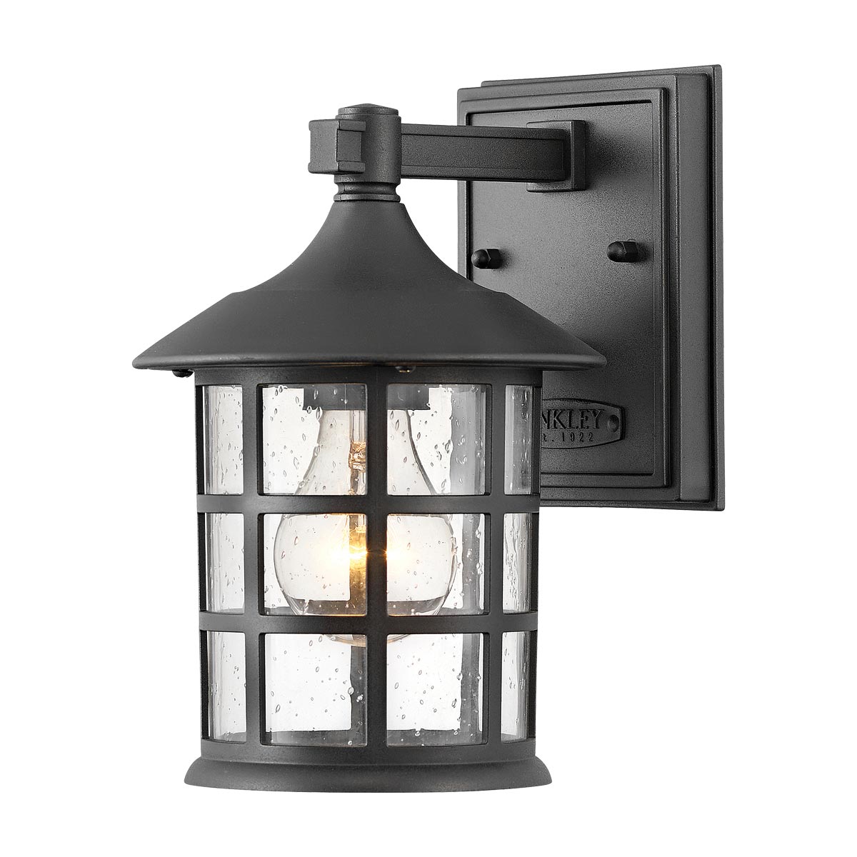 Hinkley Freeport 1lt Small Wall Lantern Black