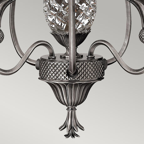 Hinkley Plantation 3 Light Chandelier Silver