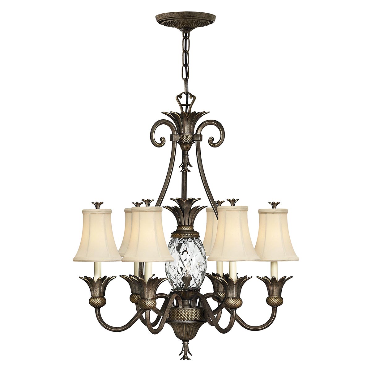 Hinkley Plantation 7 Light Chandelier Bronze