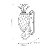 Hinkley Plantation 1lt Medium Wall Lantern Bronze