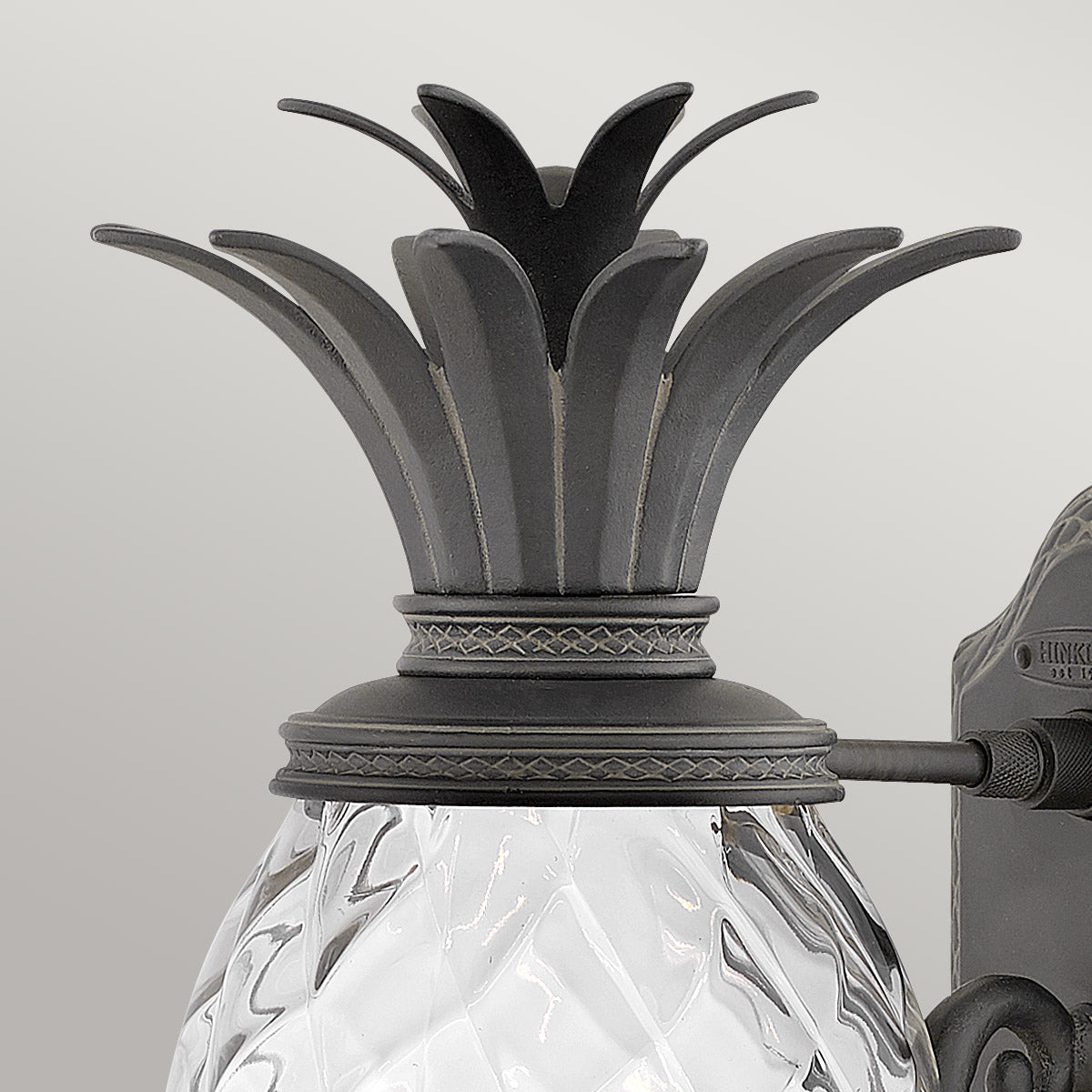 Hinkley Plantation 1lt Medium Wall Lantern Black