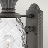 Hinkley Plantation 1lt Medium Wall Lantern Black