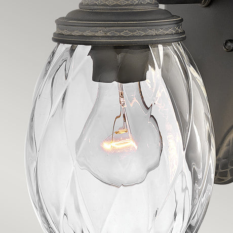 Hinkley Plantation 1lt Small Wall Lantern Black