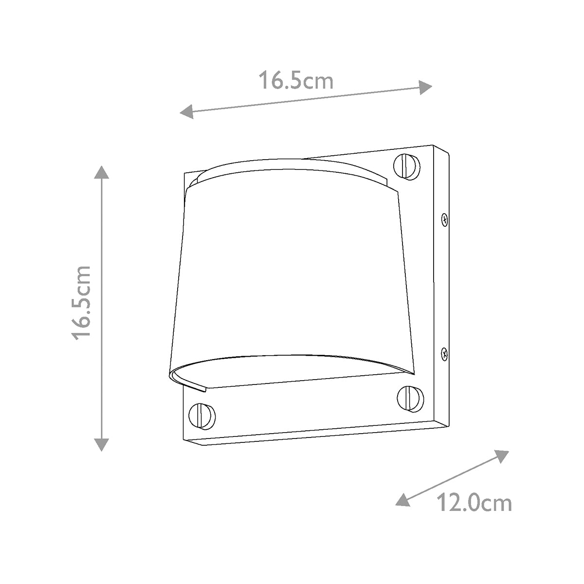 Hinkley Scout 1lt Small Wall Light Brass