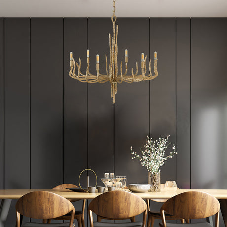 Hinkley Spyre 6 Light Chandelier Gold