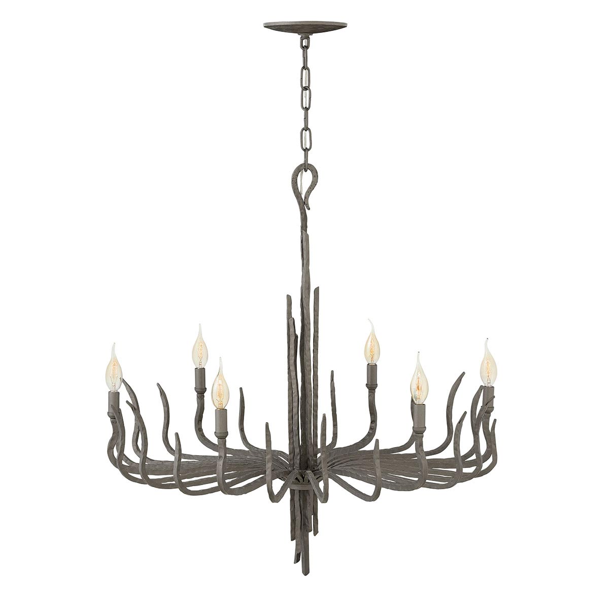 Hinkley Spyre 6 Light Chandelier Bronze