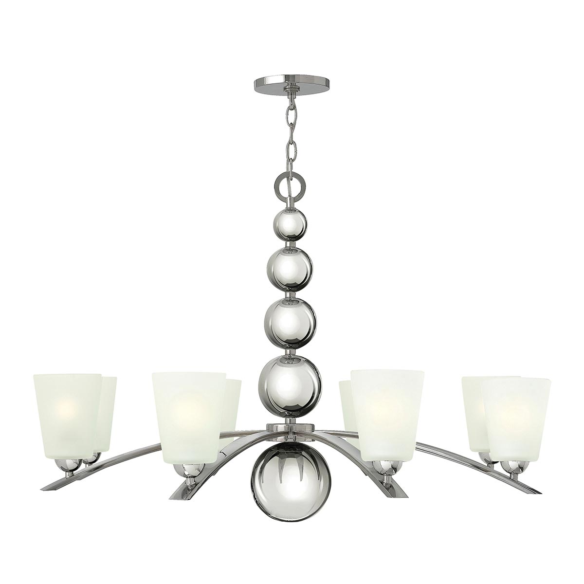 Hinkley Zelda 8 Light Chandelier Silver