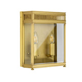 Elstead Holborn 2 Light Medium Half Lantern Brass