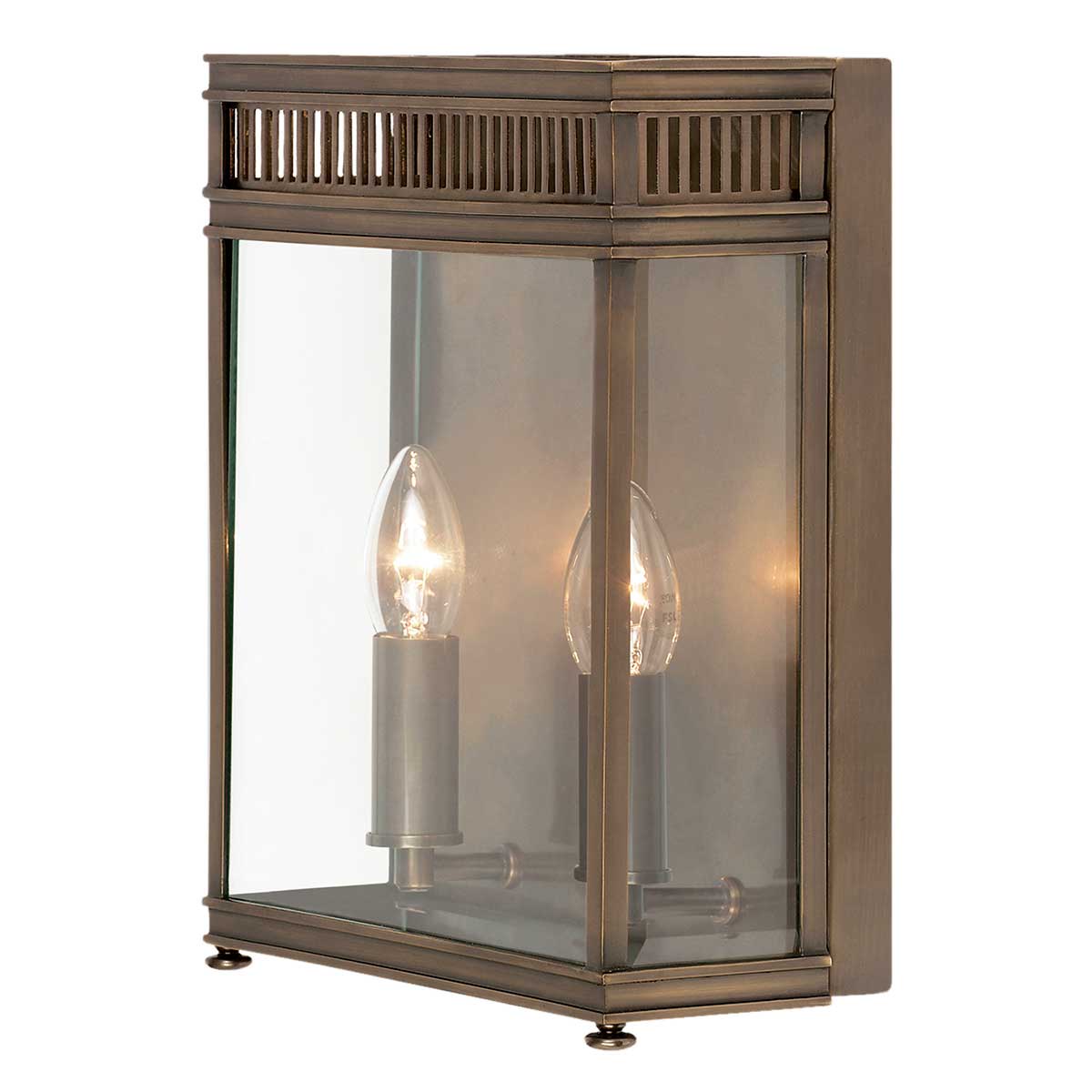 Elstead Holborn 2 Light Half Lantern Medium Bronze