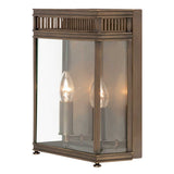 Elstead Holborn 2 Light Half Lantern Medium Bronze