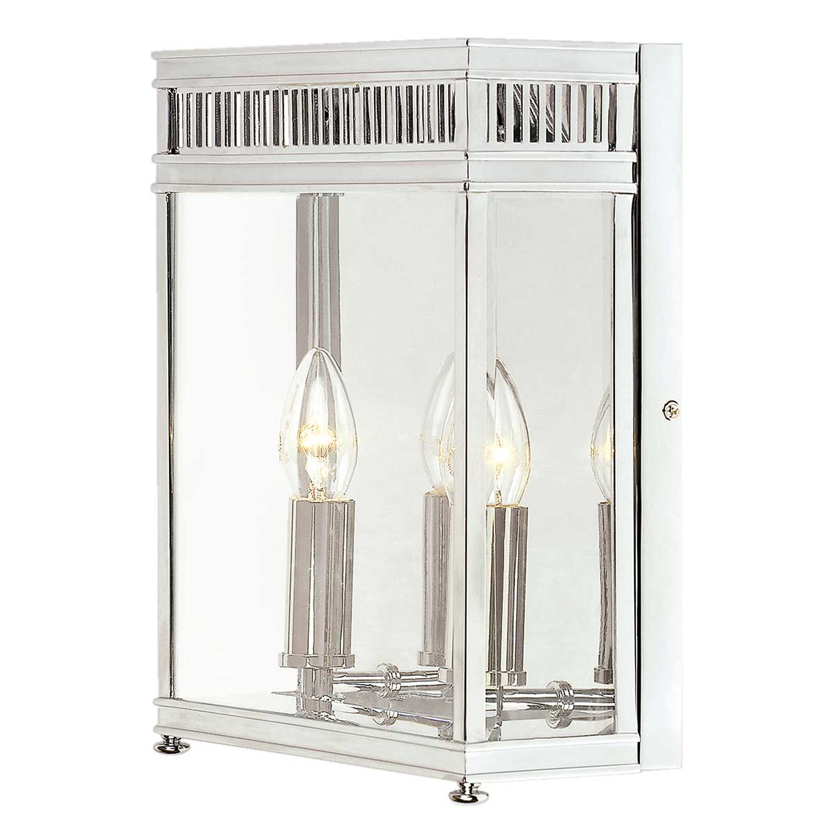 Elstead Holborn 2 Light Half Lantern Medium Brass