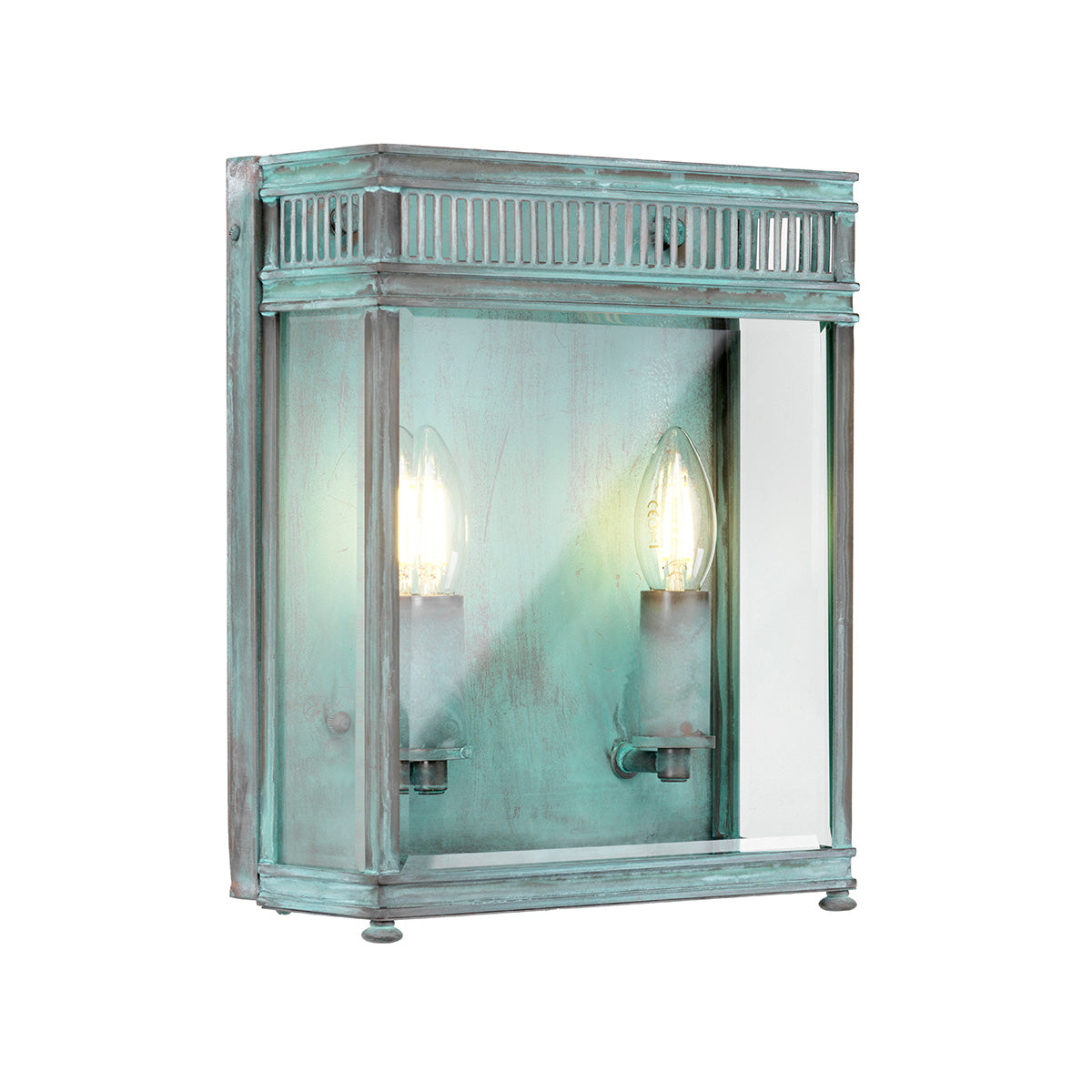 Elstead Holborn 2 Light Medium Half Lantern Bronze