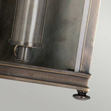 Elstead Holborn 1 Light Half Lantern Small Bronze