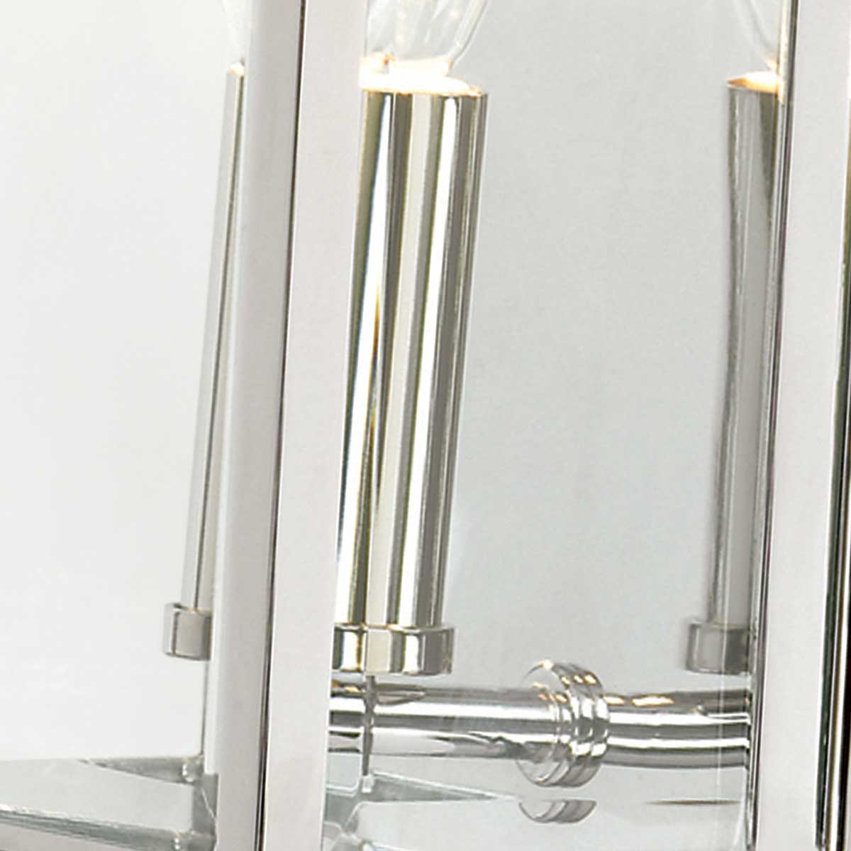 Elstead Holborn 1 Light Half Lantern Small Silver