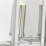 Elstead Holborn 1 Light Half Lantern Small Silver