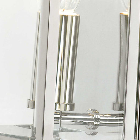 Elstead Holborn 1 Light Half Lantern Small Silver
