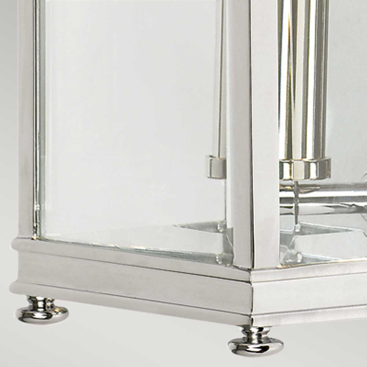 Elstead Holborn 1 Light Half Lantern Small Silver