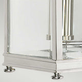 Elstead Holborn 1 Light Half Lantern Small Silver