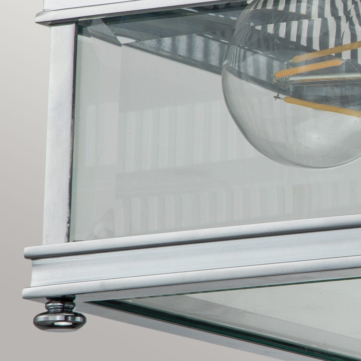 Elstead Holborn 2 Light Flush Silver