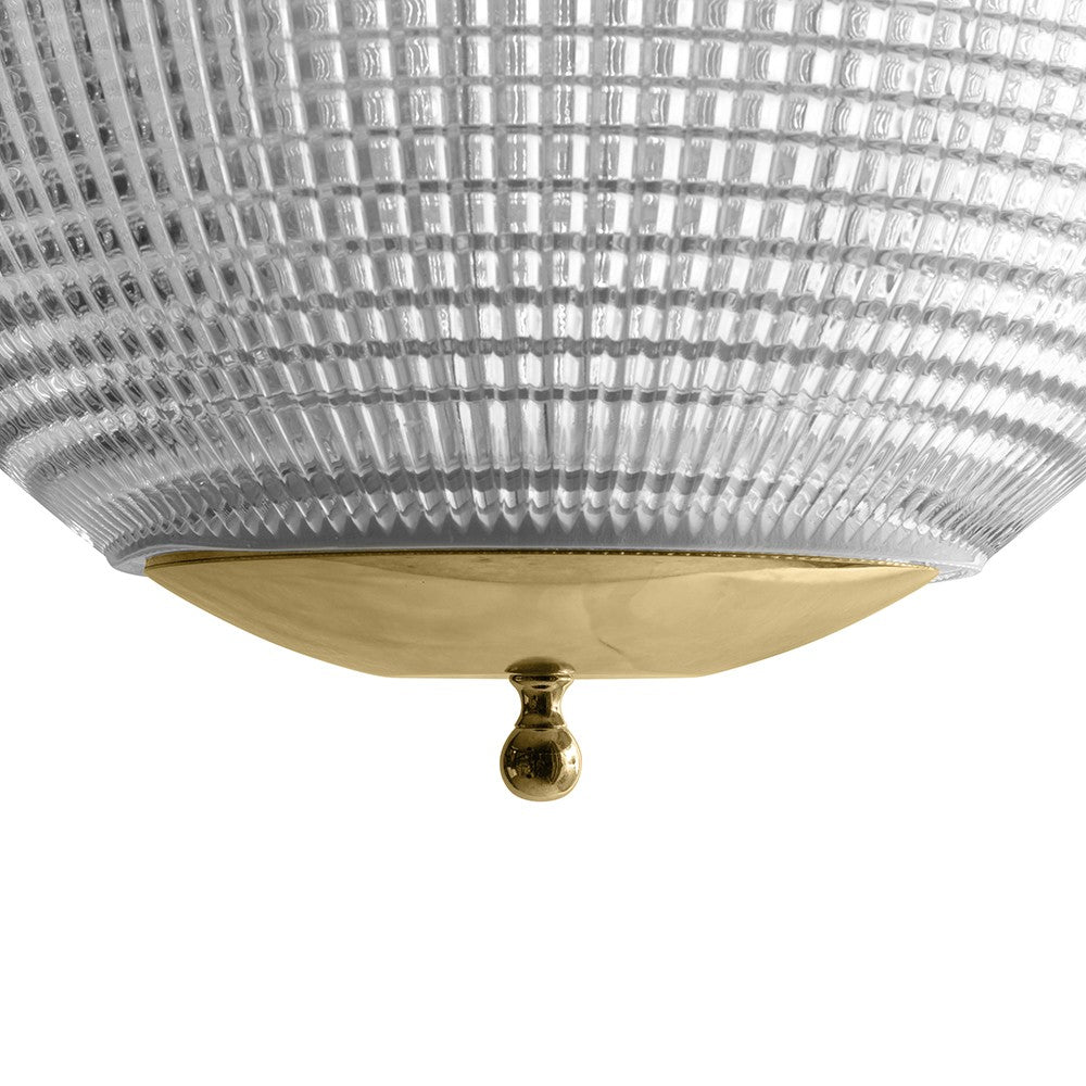 Soho Lighting Hollen Globe Classic Polished Brass Glass Pendant Light