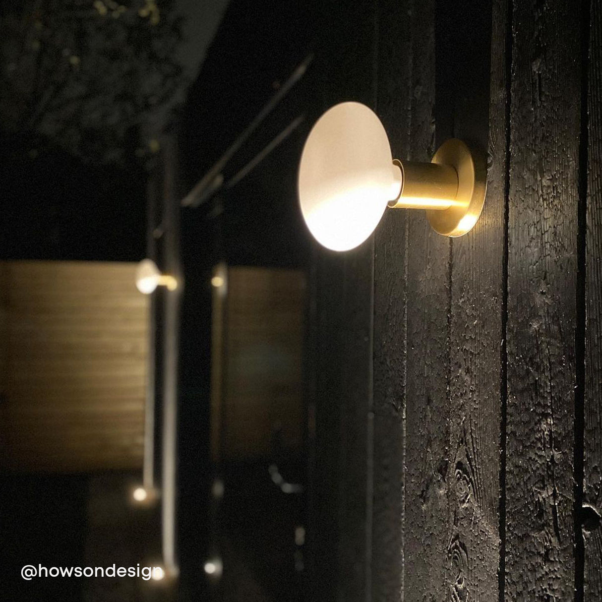 Tala Lochan Wall Light Anodised Brass IP44