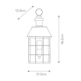 Elstead Hyde Park 1 Light Wall Lantern