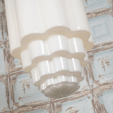 Soho Lighting Glasshouse Nickel Opal Art Deco Pendant Light