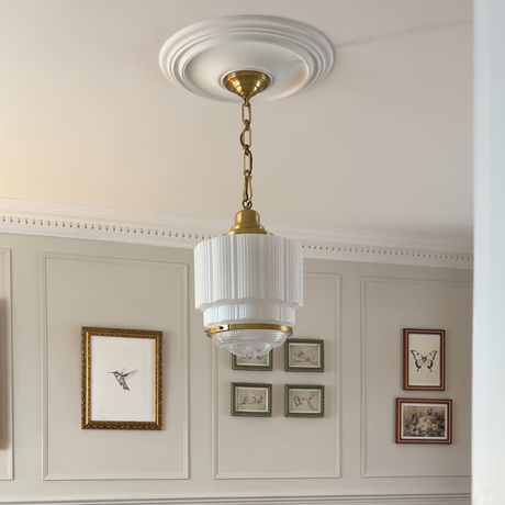 Soho Lighting The Dean Pendant Light Lacquered Aged Brass