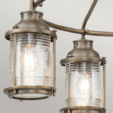 Kichler Ashland Bay 5 Light Outdoor Chandelier Grey